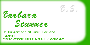 barbara stummer business card
